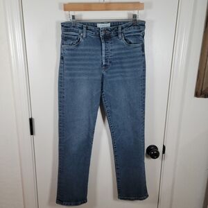 Evereve The Ever Straight Jeans High Rise Fit Size 28